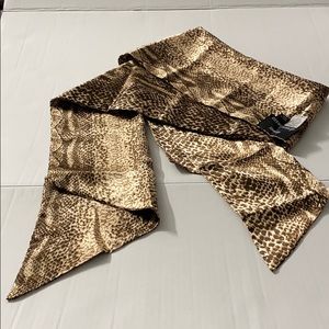 Snake skin pattern scarf